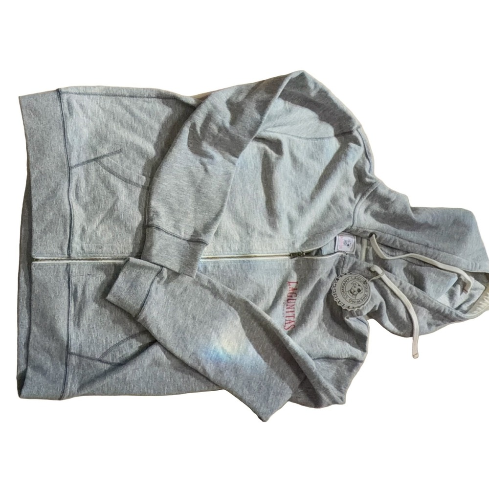 Lagunitas Full Zip Hoodie XL Heather Grey 100% Cotton Brewing Company Logo
